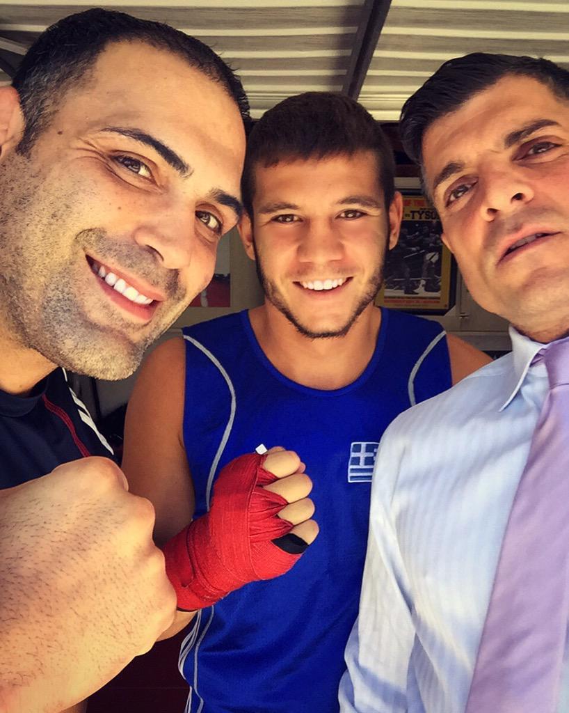 steliosboxing's tweet photo. The Champ Ricco Rodriguez! And @GEORGEZAKK 
#ufc #riccorodriguez http://t.co/fUSzAd1WFT