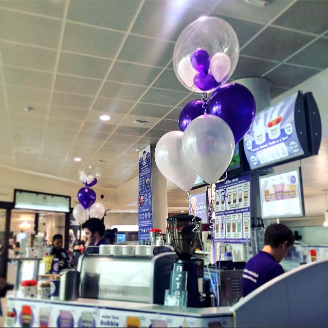 BubblebaseUK's tweet photo. There's just over an hour left of our #BubblebaseBirthday! Head down for your chance to WIN FREE #Bubblebase treats 💜 http://t.co/QYHReKrkfE