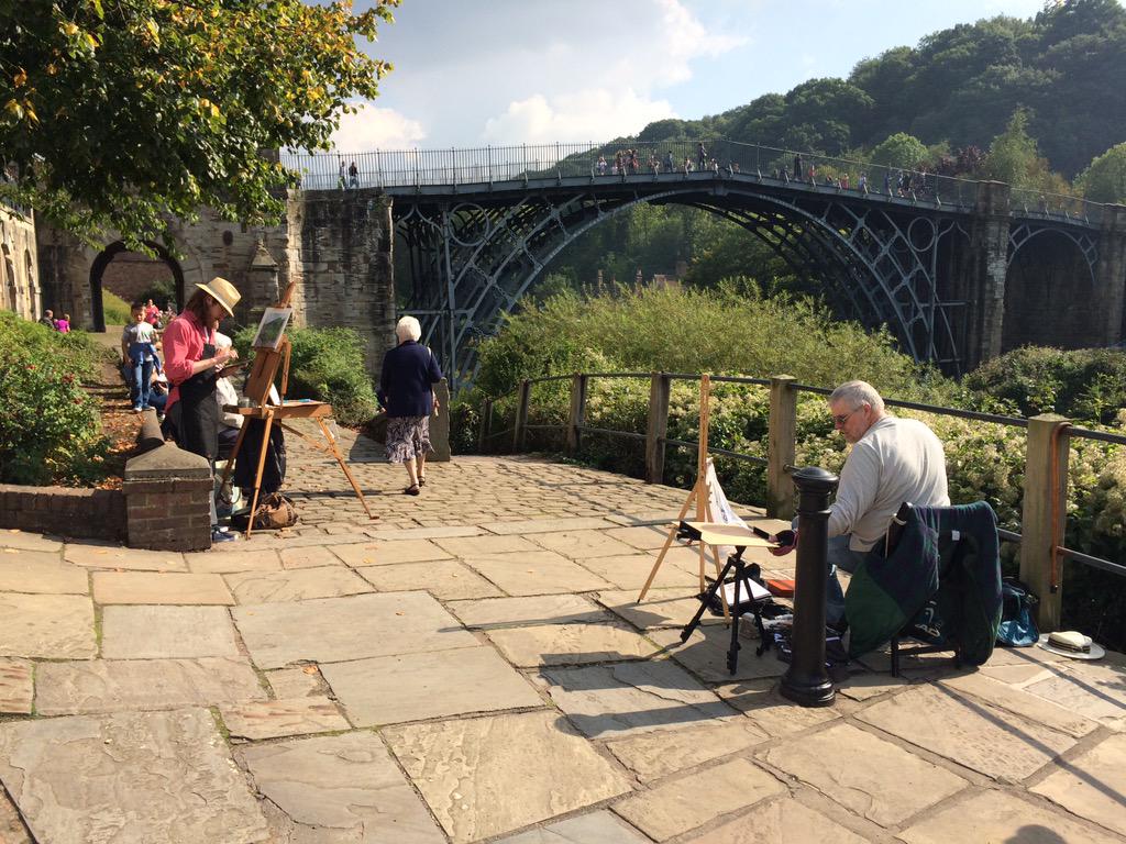VisitTelford_'s tweet photo. It's been a lovely day at the World Heritage Festival in #Ironbridge #Telford today. Thanks to all who joined us. http://t.co/ukIMuQrZqO
