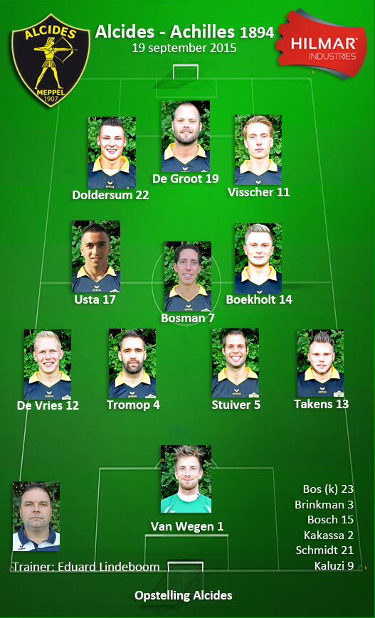 Alcides1907's tweet photo. Over ruim een uur Alcides - Achilles 1894 #alcach #ZoHK
Alcides speelt in deze opstelling: http://t.co/iS6CMCG9V0