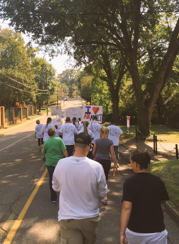 Beautiful morning for the Recovery Walk. Thank you for everyone's support!