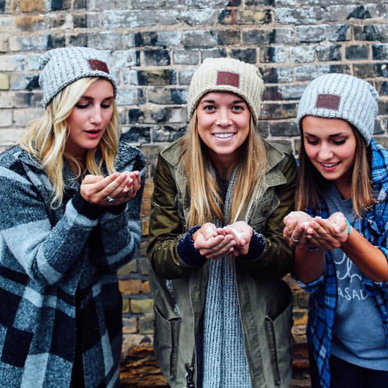 love your melon grey beanie