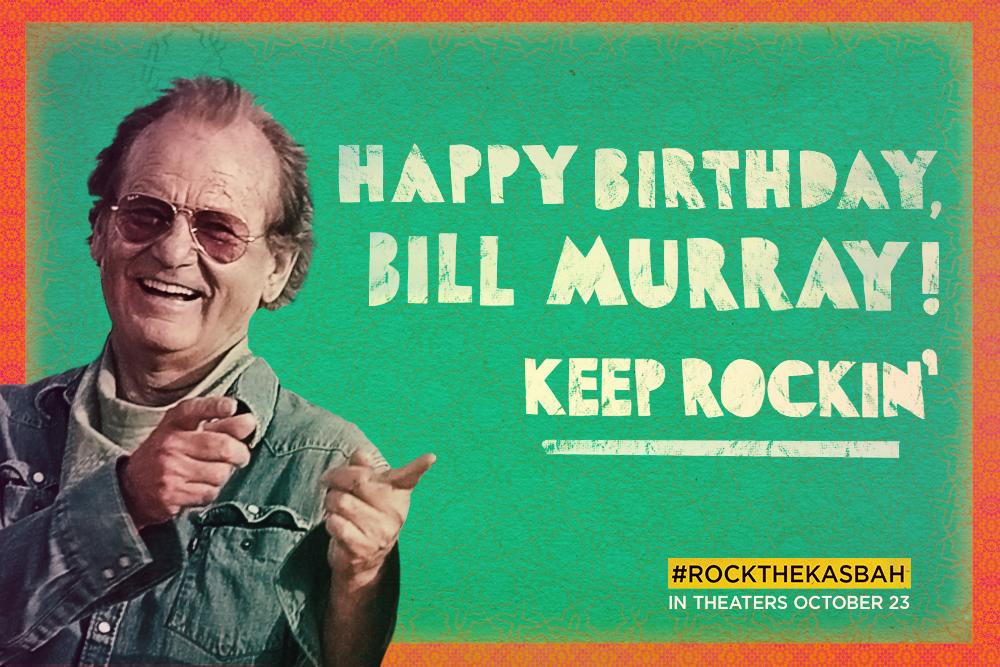 The man, the myth, the legend...
Happy birthday to Bill Murray! 