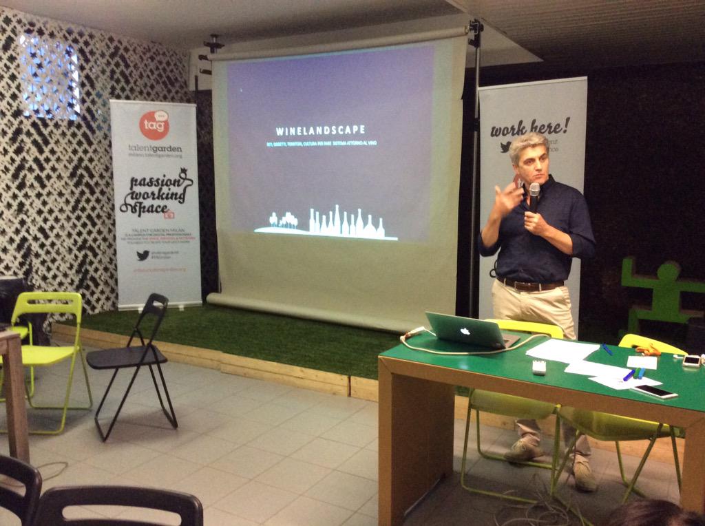 SIMO2's tweet photo. #vinedesign presenta il case winelandscape #swmilan @TalentGardenit #design #vino @androm @elena_mazzali @buzzes http://t.co/pv4gO2ECbi