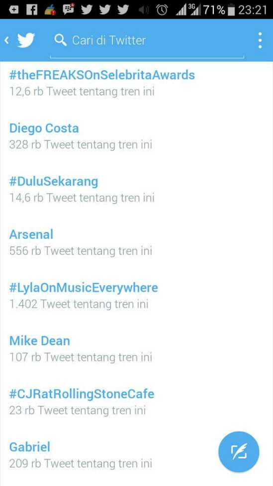 Alicious_AMC's tweet photo. Alhamdulillah TTI no1@alysyarief @TRP_Rassya @nikitawilly_24 @calvinjeremy @GLOWMUSIC_ID
#theFREAKSOnSelebritaAwards http://t.co/dSpw6KYq29
