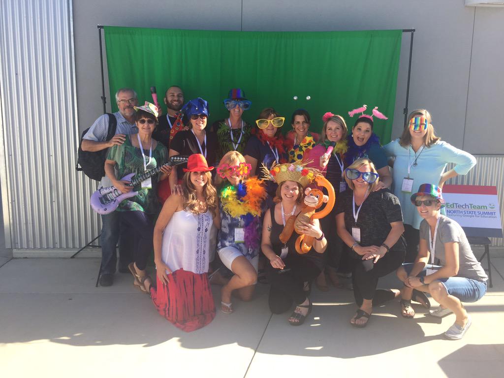 MsFrisbie's tweet image. A party isn't a party without a photo booth! #gafesummit @EvergreenUSD