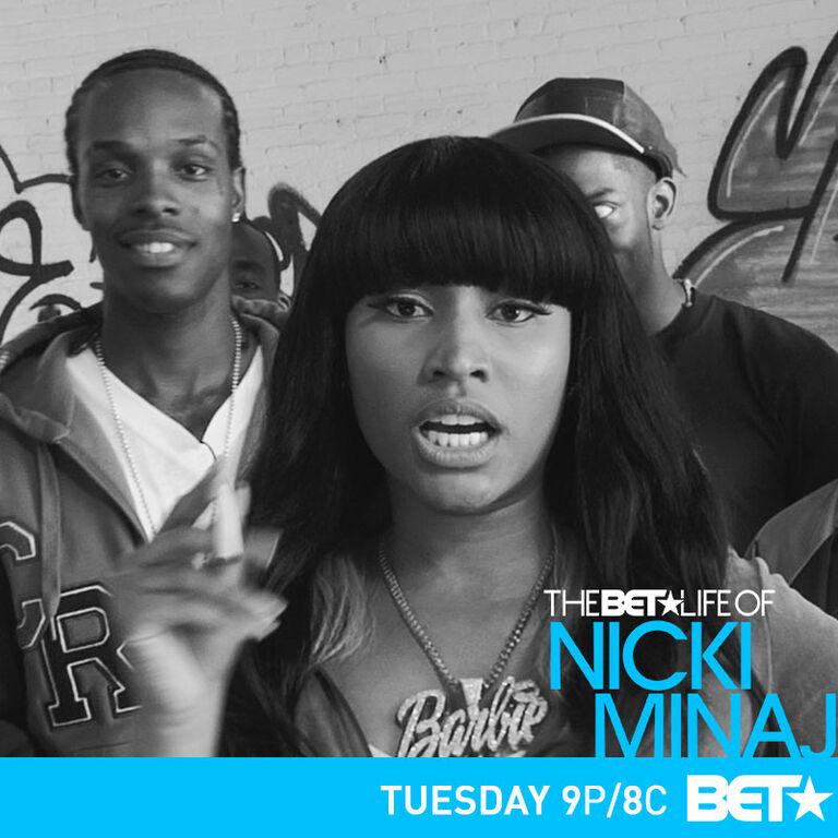 BET's tweet photo. What's your favorite Nicki Minaj moment? Check out "The BET Life Of" this Tuesday at 9P/8C! http://t.co/Dyt05AaYX1