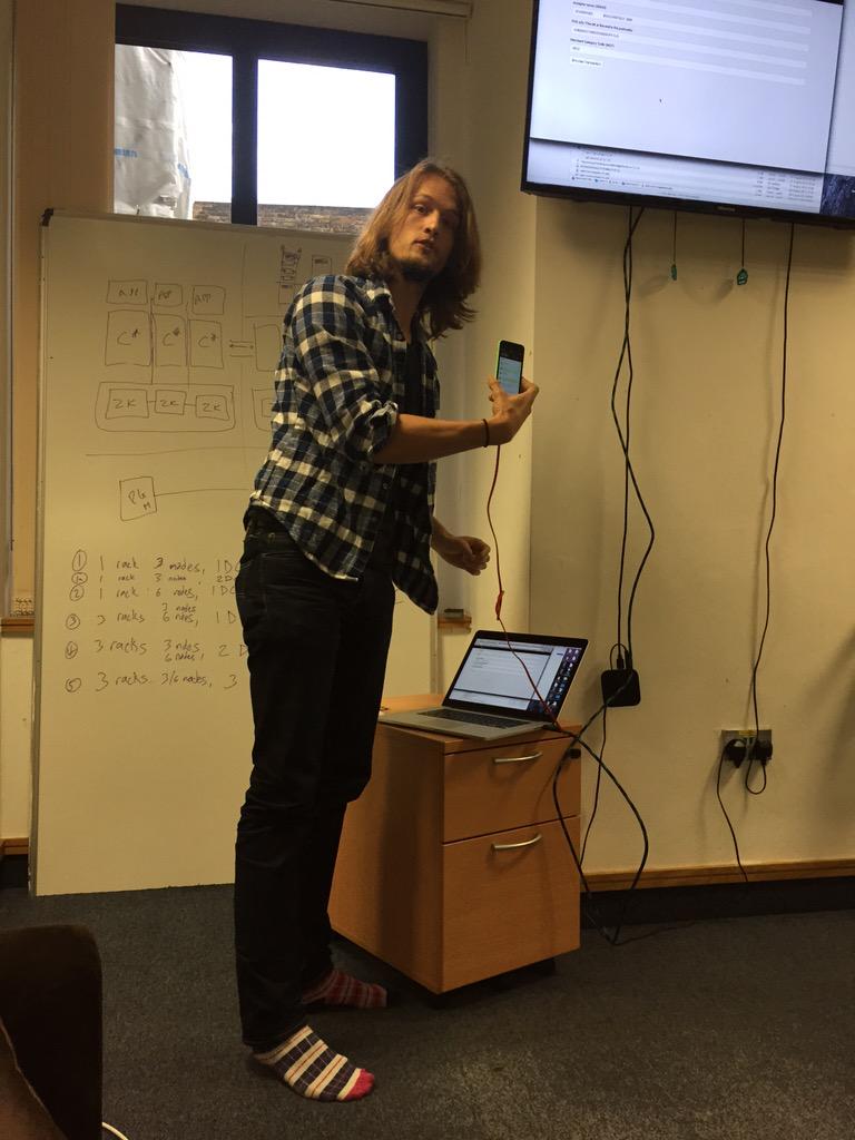 t_blom's tweet photo. Gamified banking with @jonas at #mondohackathon @getmondo http://t.co/ugUwaGUMu8
