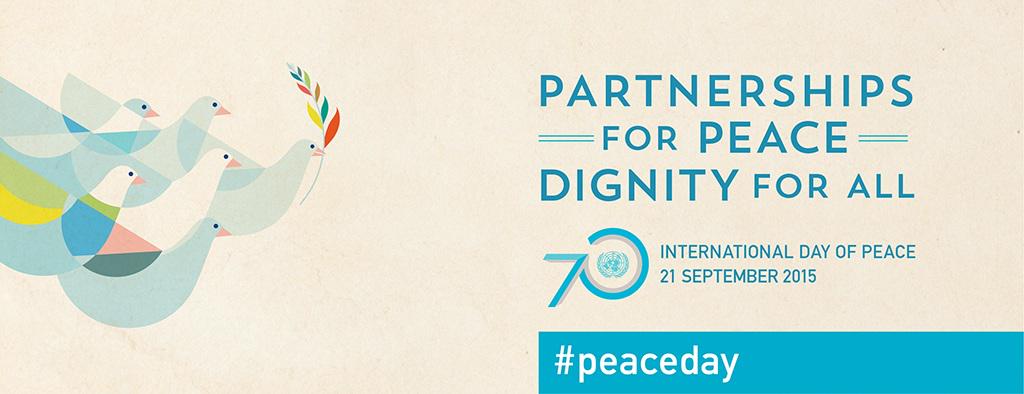 UN's tweet photo. How you are working together w/ others to achieve peace? Join #peaceday live chat today, see: http://t.co/hFORh5MH4G http://t.co/RwrLFVkaGy