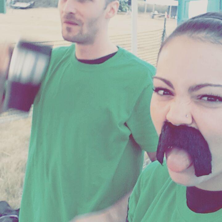 FitCalENGLISH's tweet image. @kcramer10 posted I'm running with the mustache. 😎
#imustacheyouaquestion #conquerthegauntlet #2015 #running