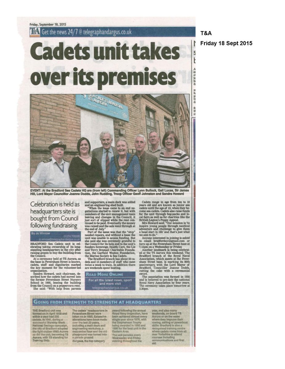 Bradford Sea Cadets tweet media