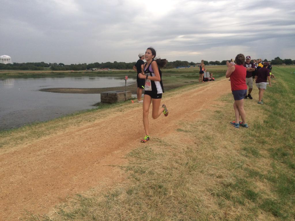 TXMileSplit's tweet photo. Ashley Johnson opens up down the levee FTW! #Marcus2 http://t.co/qAzjb3ngZP