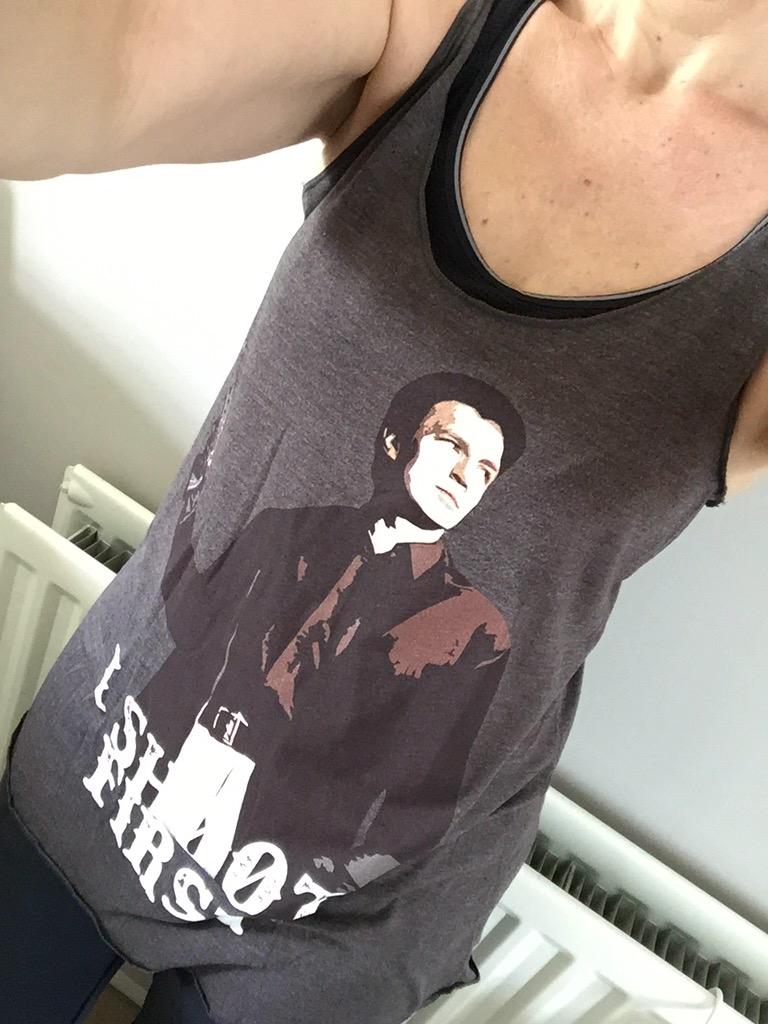 Fillionfangirl's tweet photo. @angelcosta78 It was made in Nicaragua #ethicsmuch 😁 Bit too big but probably a good summer nightshirt! http://t.co/6md1Nc2Ldg