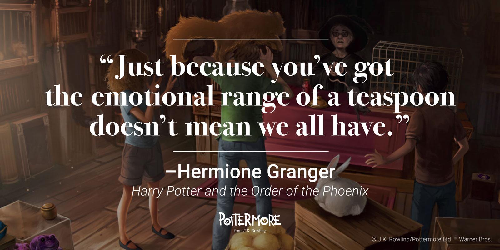 Happy birthday to one of our favourite Hogwarts heroines, Hermione Granger. What s your favourite Hermione quote? 