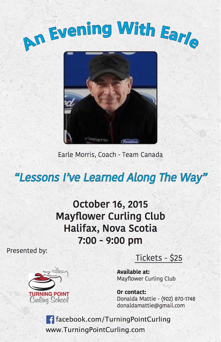 TPCurlingSchool's tweet photo. The king of karaoke, Earle "The Pearl" Morris is coming to the @MayflowerCCHfx on Friday Have you got your tix?  
http://t.co/zygog1nUnS