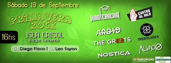 AntiVectores's tweet photo. ¡Hoy! Isla Crisol - Parque Sarmiento #Ardid #Trebolares #JuanTerrenal #CuatroalHilo #Nostica #Alvacío #TheGreets http://t.co/C7b6wsJQv8