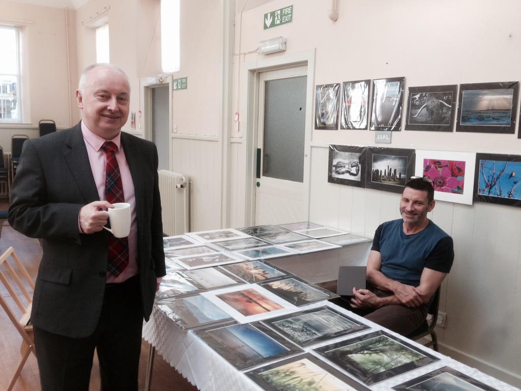 GregorMcAbery's tweet photo. Thanks to @LordProvostAbdn @GeorgeAdam1 for popping by Ruthrieston Community Centre to see the #NEOS2015 #photography http://t.co/KbWy1Yfsfi