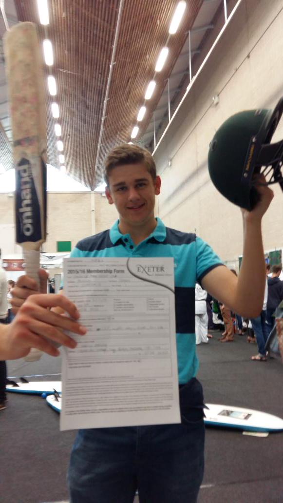 EUMCC reach our first 100 for the year with Gregory Penning becoming our 100th sign up! <a href="/UofExeterSport/">University of Exeter Sport</a> #BatOn