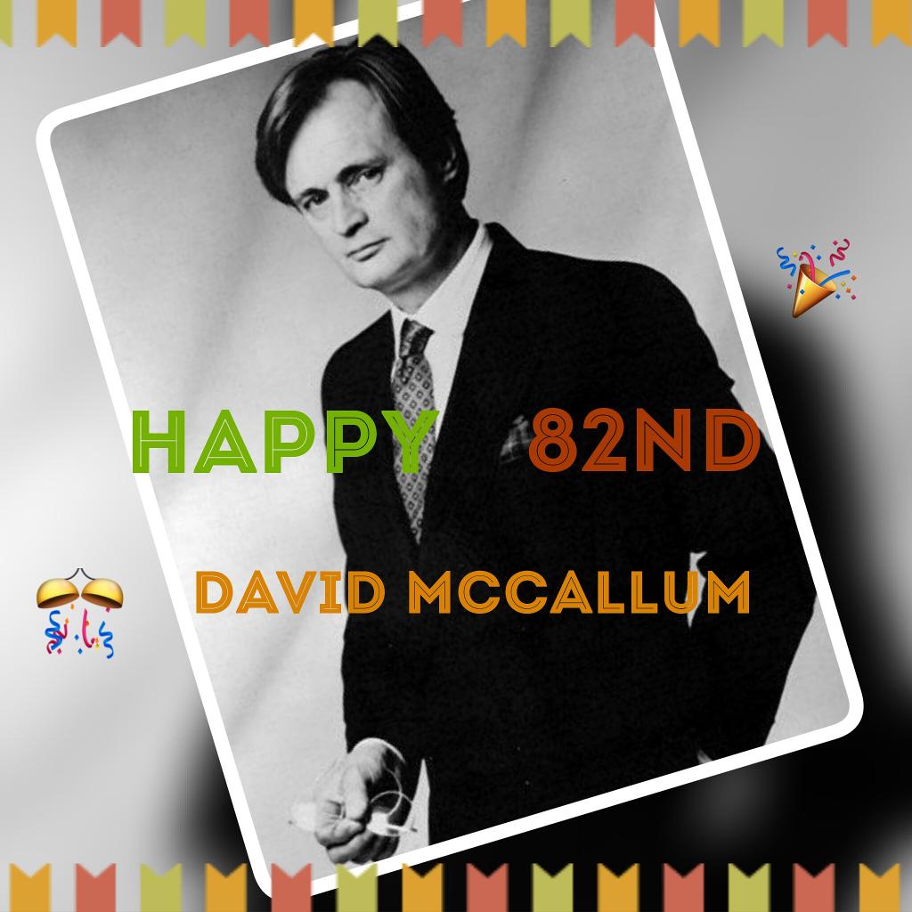 Today we celebrate 82nd bday of one of the best actors out there Happy birthday David McCallum (c) my edit 