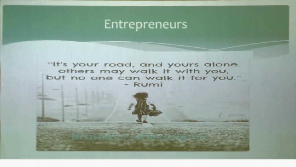 BITS2STARTUP's tweet image. Message for all budding entrepreneurs #bits2startup@global