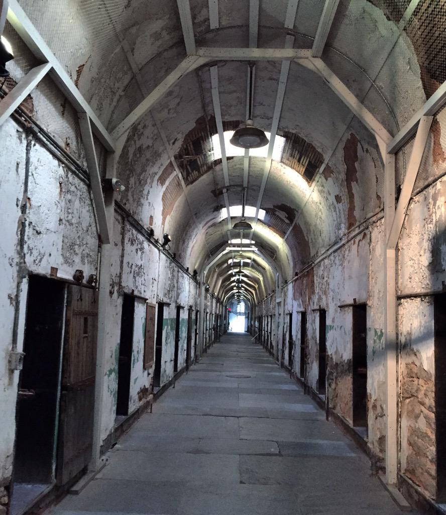 ToryBelleci's tweet photo. Inside the Eastern State Penitentiary w/ @KariByron for @TerrorAtESP haunted experience. @travelchannel #ThrillFactor http://t.co/p7yWH1L4t3