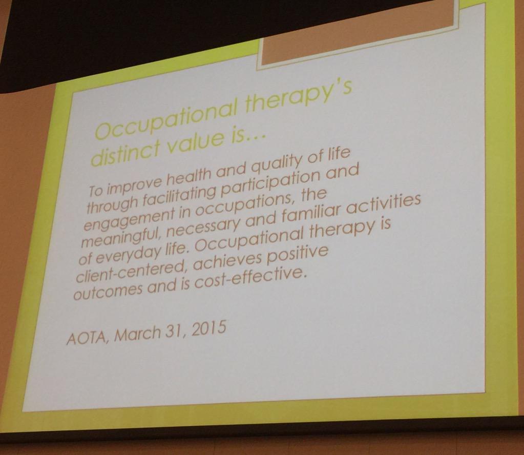 #occupationaltherapy #distinctvalue #IOTA15