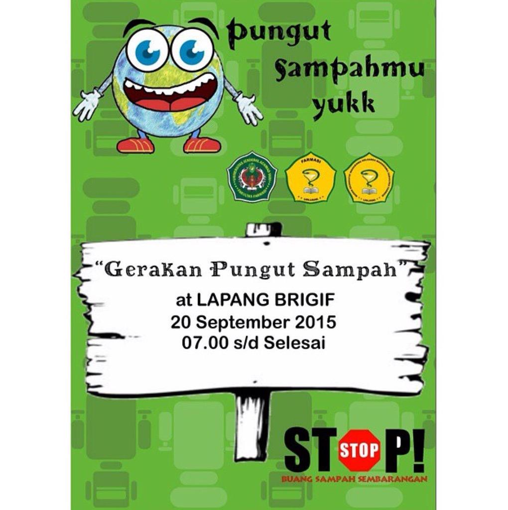 DPMFarmasi's tweet photo. Yuk ikutan Gerakan Pungut Sampah besok pagi, agar semua sadar pentingnya kebersihan 😽💃 cc: @BEMKMFFA_UNJANI http://t.co/5dgrXF5XeV