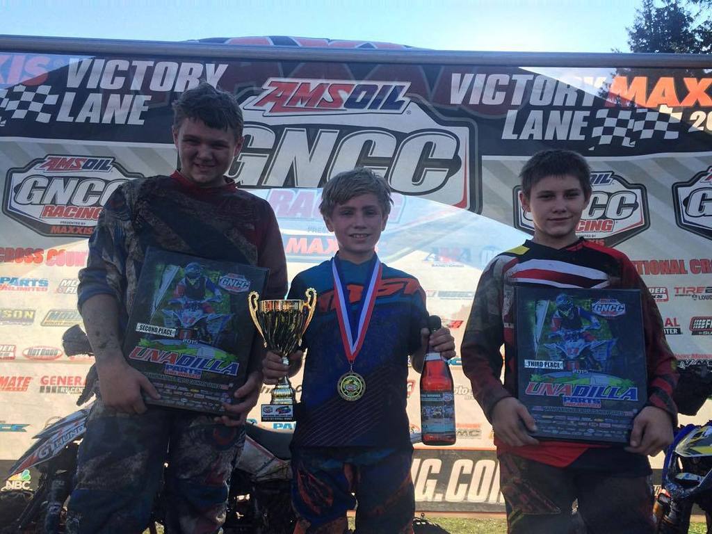 GNCCRacing's tweet photo. Here's your top 3 youth ATV overall here at the Parts Unlimited Unadilla GNCC! Congrats to… http://t.co/loQFgrnIoT http://t.co/wuYTShkxCN