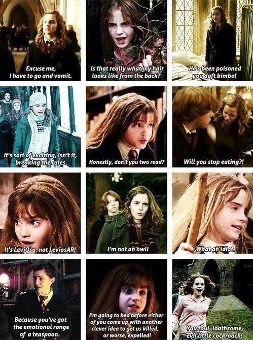 TheHPfacts's tweet image. A great collection of Hermione Granger quotes. #HappyBirthdayHermioneGranger
