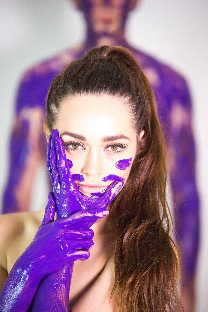 LFHeadshots's tweet photo. Getting messy with @Mitch_DWilliams and @ACroft92 #photography #photoshoot #purple #paint #models #studio #messy http://t.co/AtmXnxTxt4