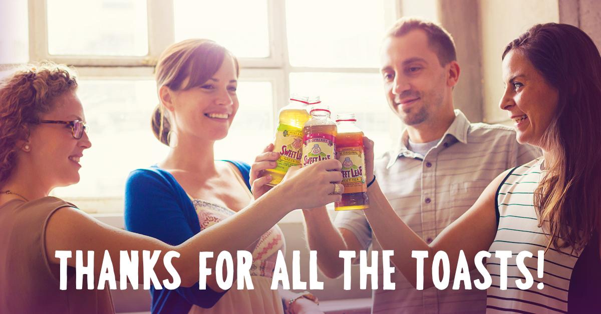 SweetLeafTea's tweet photo. Our final cheers goes out to everyone who shared a #Toast2Goodness this summer! http://t.co/OfNYf3EM5v http://t.co/3ZmeOczOdV