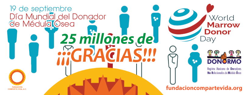 F_ComparteVida's tweet photo. #WMDD ¡25 millones de gracias! Día Mundial del Donante de Médula http://t.co/nTpWiuRYsX http://t.co/5OaDLPaeMu
