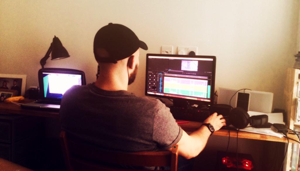 DannyCBaldwin's tweet photo. [insert famous sound designer] ain't got shit on @joshdanford.
#shortfilm #teamwork #dreamwork #bts #beard http://t.co/9wQyJozjna