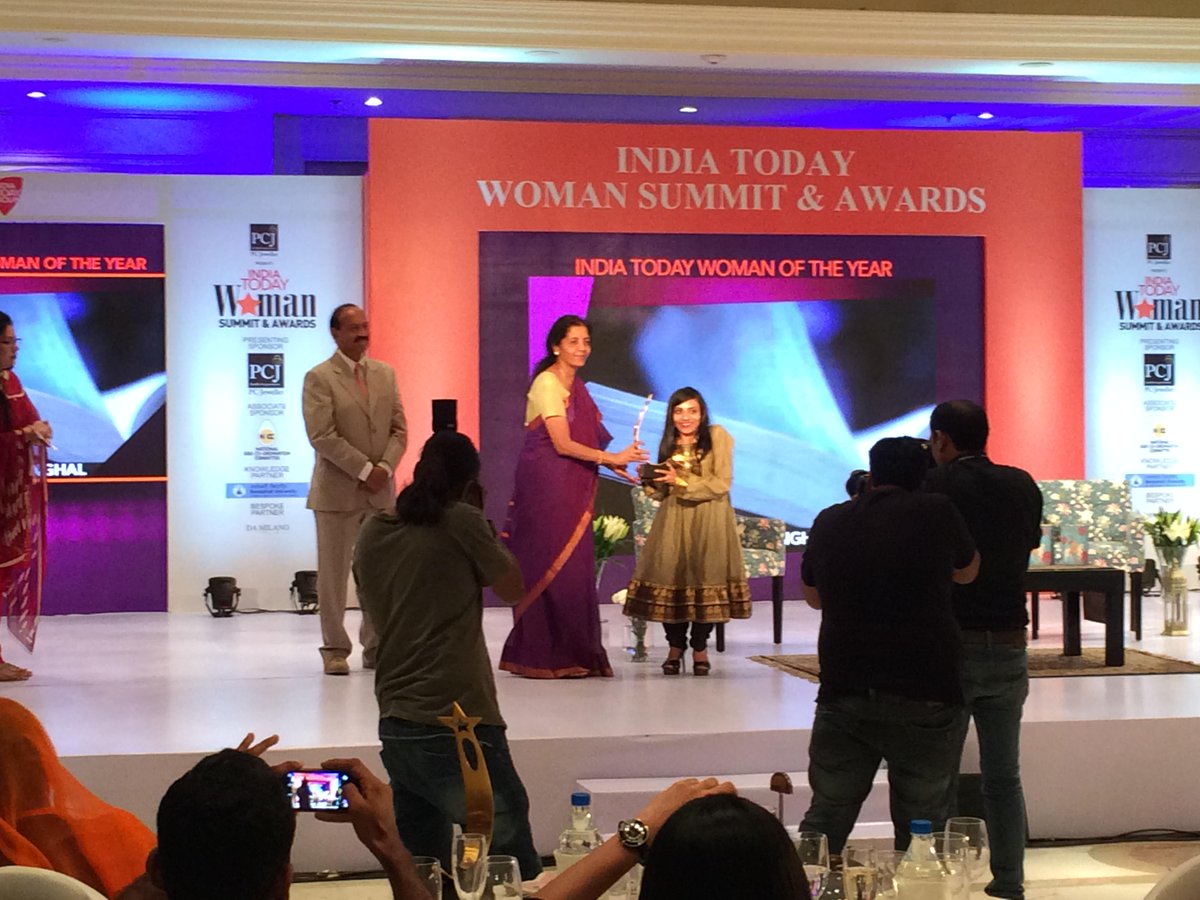 IndiaToday's tweet photo. India Today Woman of the year @SinghalIra #WomenPower http://t.co/cvIOrjgQnr