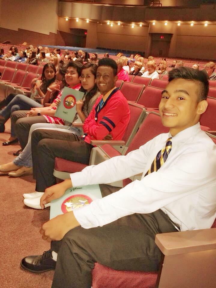 Such a fantastic looking group of migrant students ready to do a presentation to OPS paras!