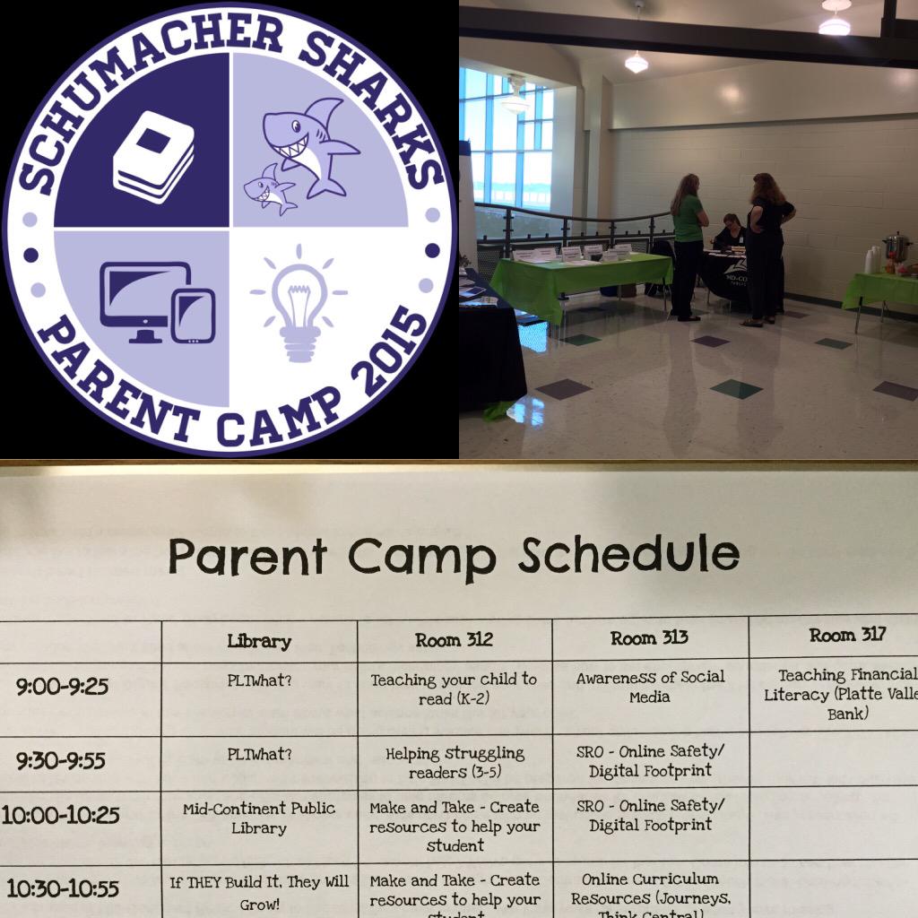 First ever #parentcamp at <a href="/LillianSchuElem/">Lillian Schumacher Elementary 🦈</a>! So awesome. #lssharks #lpsleads