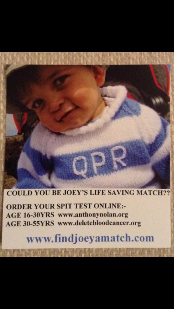 hotma_kellie's tweet photo. @davidmcintyre76.
@AnthonyNolan.Can you RT, Joey stills a match π.
#igiveaspit #findjoeyamatch http://t.co/Gjl6oTtiGK