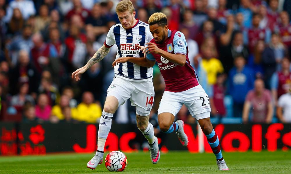 AstonVilla's tweet photo. #AVFC 0-0 #WBA - MATCH PIC: @JordanAmavi defending strongly in the derby. #AVLWBA http://t.co/BLISY6A9Sr