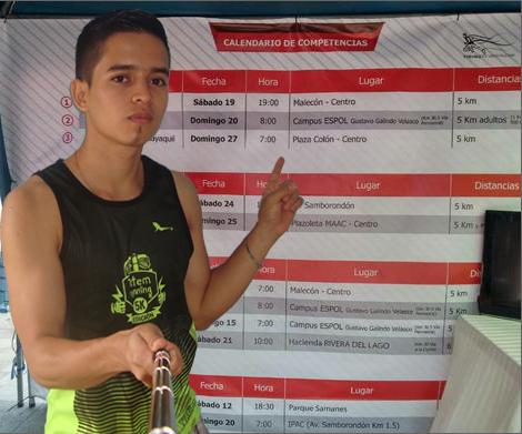 ferchochu's tweet photo. Aqui mi selfie con el Calendario de competencias porque las mejores Carreras son cronometradas con #TimingEcuador... http://t.co/ujguqbMBAU