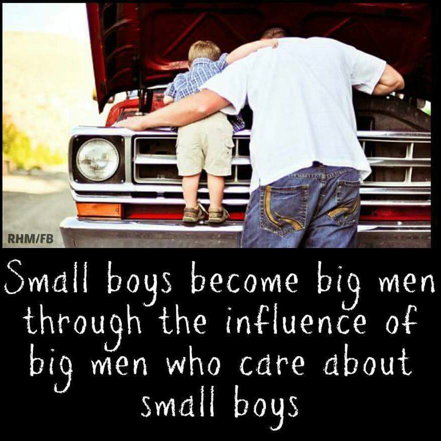Who's teaching our sons to be men? And what kind of men? Choose your children's influences wisely!