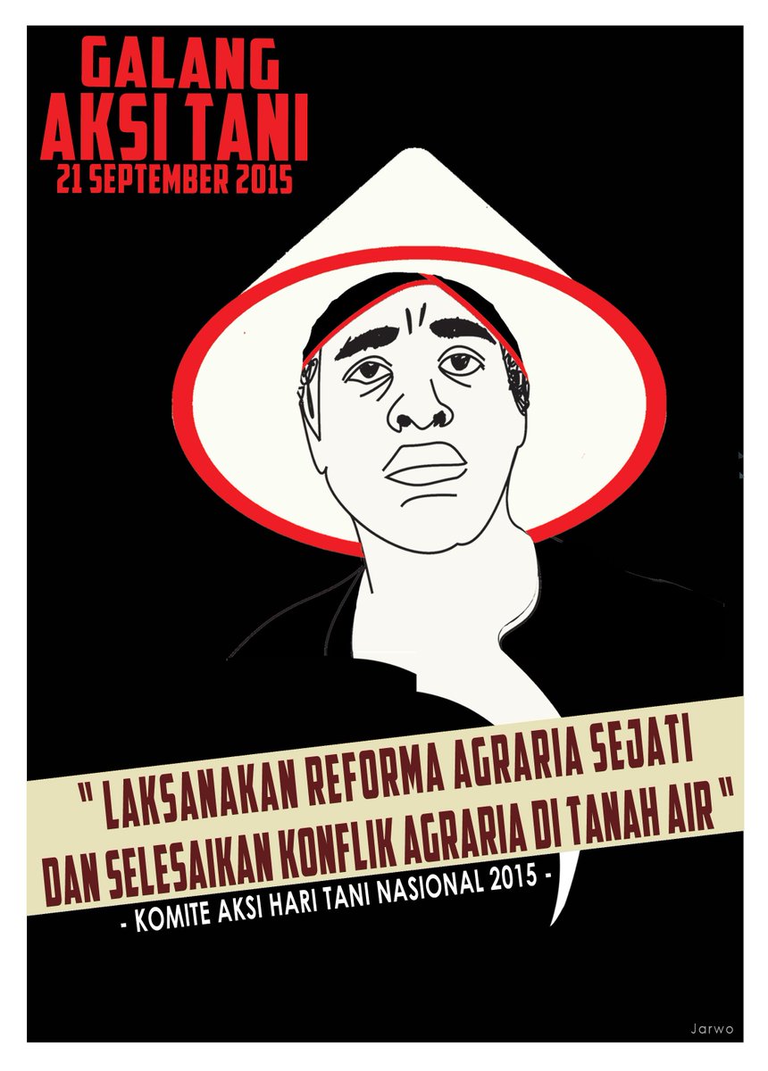SeknasKPA's tweet photo. Mari Bergabung! Aksi Senin (21/9).9.30-16.00 WIB,Hari Tani Nasional (HTN)2015, 55 Thn UUPA 1960  Istana Negara-Jkrta. http://t.co/6YaY9H57GR