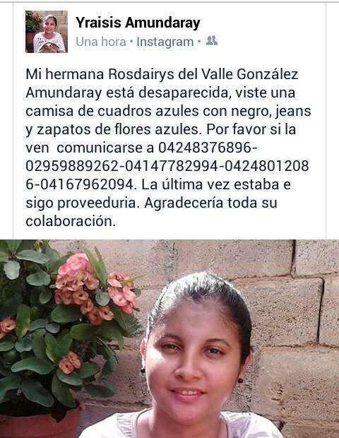 Mariag_v's tweet photo. AYUDA! Quien sepa por Favor, es familiar de una amiga 🙏🏽 http://t.co/BFQNhZ4v4N