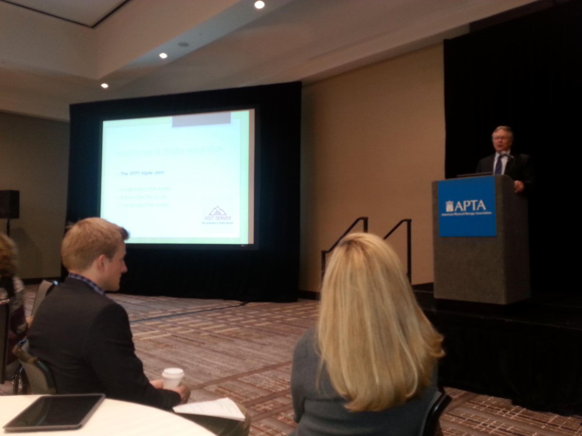 physiocam's tweet photo. Underway at the State Policy and Payment Forum in Denver...APTA CEO Michael Bowers at the helm. http://t.co/MB58eCJglk