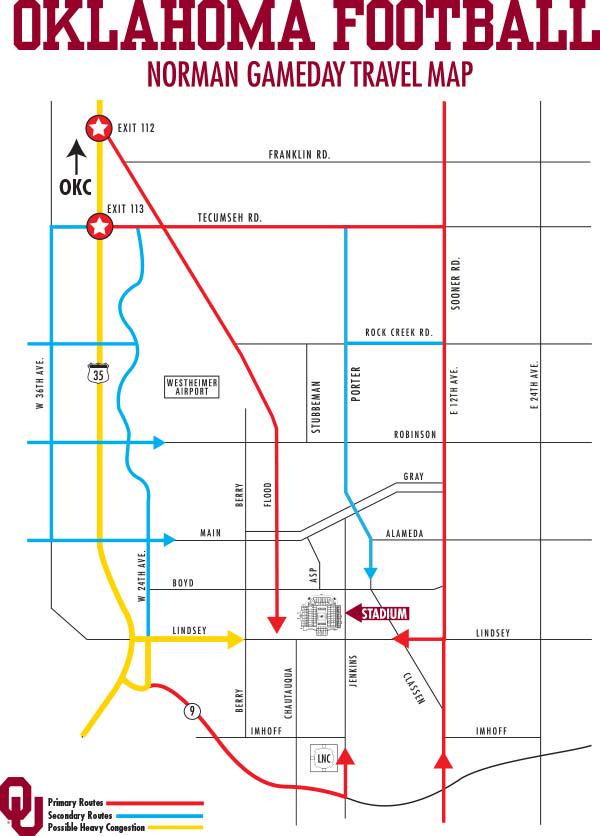 OU_Gameday's tweet photo. Drive safe on your way here to the game!! Use alternate routes! #Sooners http://t.co/xpJasp5e4V
