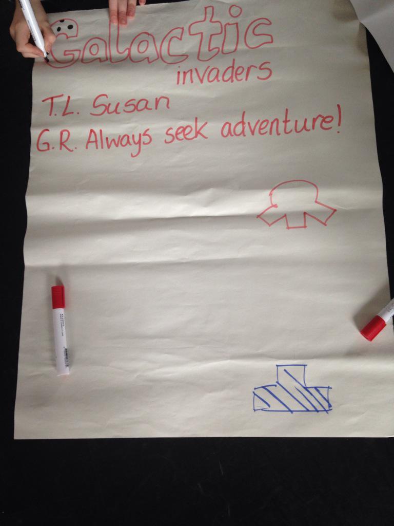 pamelaaobrien's tweet image. Go Team Galactic Invaders at #dojocon2015