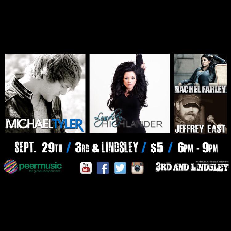 Coming soon! Make plans to attend a great night of music in Nashville! <a href="/3rdandLindsley/">3rd and Lindsley</a>