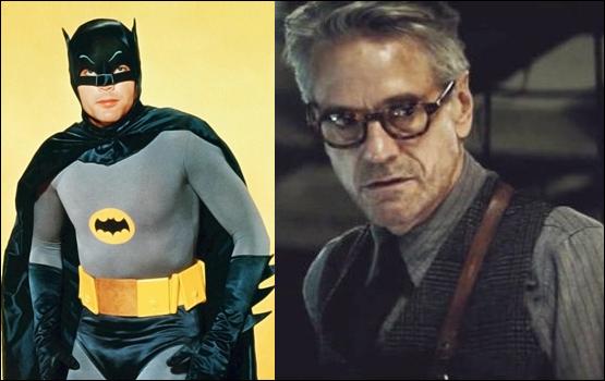 Happy birthday and Jeremy Irons. Batman and Alfred. 