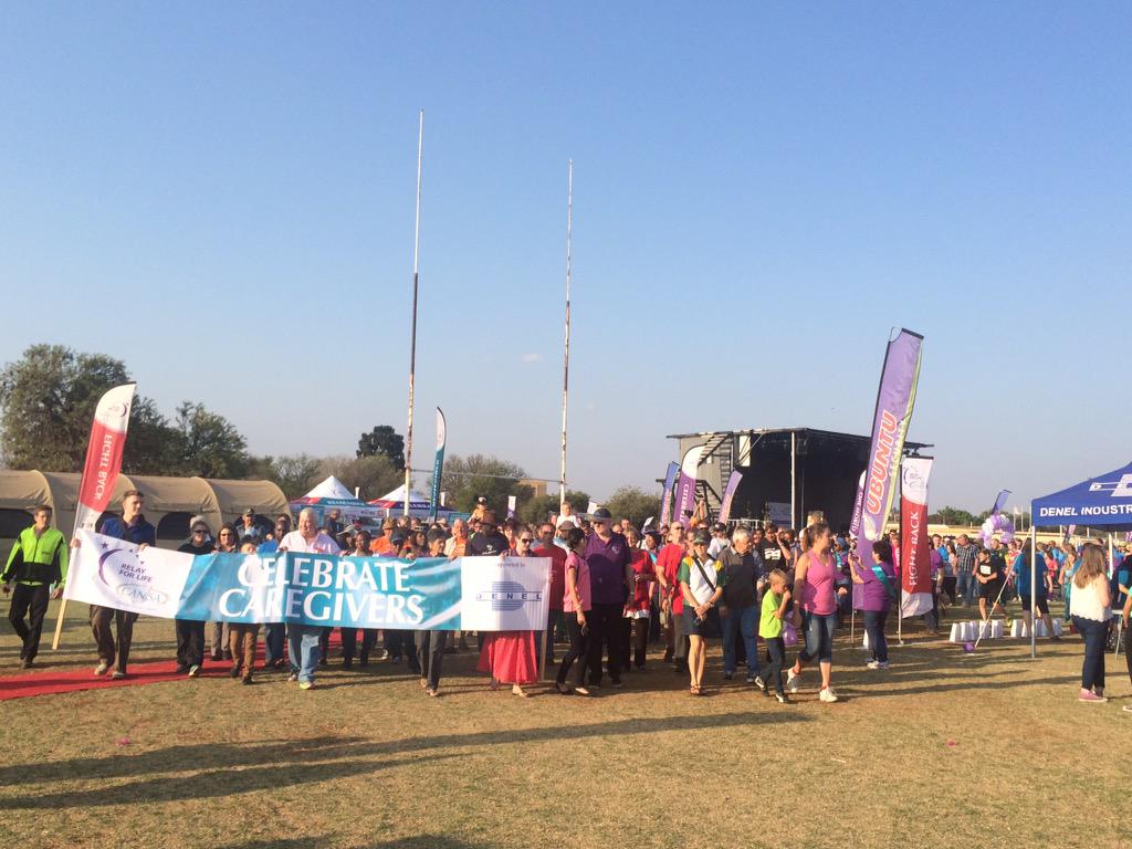 elizmabrink's tweet photo. @Relay4Life_Corp has started Celebrate Life! @CANSA http://t.co/nNA8iSCBwO