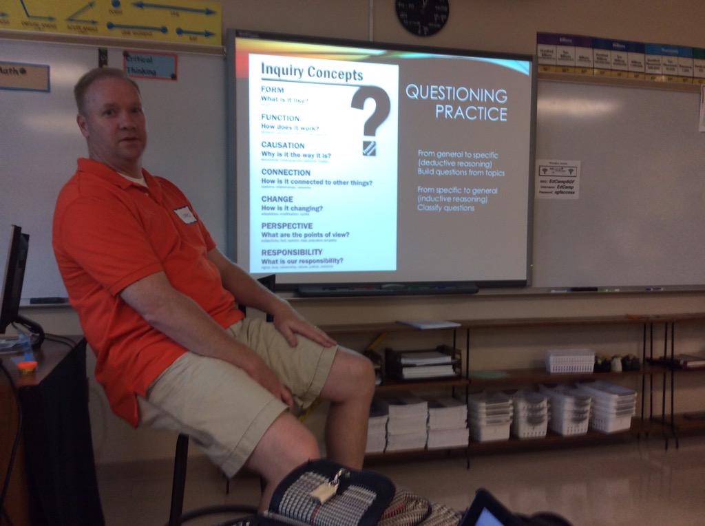 drpowers1's tweet photo. Thanks @GrandonJames for sharing about inquiry lessons! #edcampsgf http://t.co/oGutWIjsUH