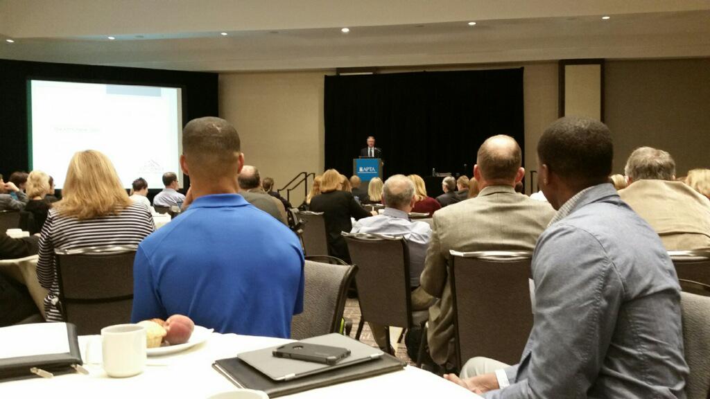 DavidHa12836419's tweet photo. APTA State Policy and Payment forum http://t.co/aeOTp3D3yC
